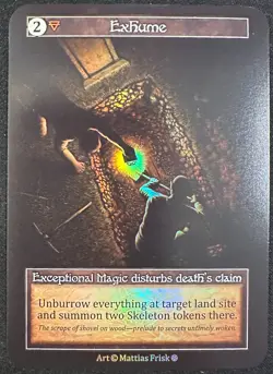 EXHUME SORCERY CONTESTED REALM GOTHIC EXCEPTIONAL FOIL SP! - Image 1