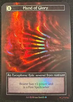 HAND OF GLORY SORCERY CONTESTED REALM GOTHIC EXCEPTIONAL FOIL SP! - Image 1