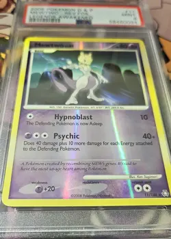 Pokemon PSA 9 MINT Mewtwo Reverse Foil Rare - 2008 Legends Awakened 11/146 - Image 3
