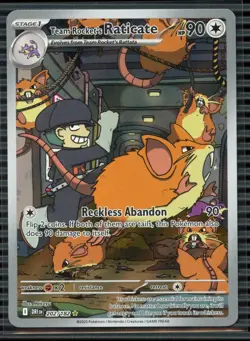 2025 Pokemon Sv10 Dri EN-Destined Rivals #202 Team Rocket's Raticate - Image 1