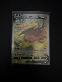 Pokemon Sword & Shield Black Star Promos #SWSH260 Charizard V - miscut + crimp - Image 1
