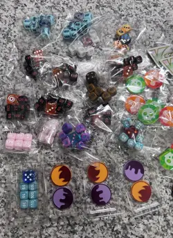 Lot of Pokemon TCG Playing Dice, Damage Counters, Tag Team Metal Marker & More! - Image 2