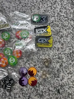 Lot of Pokemon TCG Playing Dice, Damage Counters, Tag Team Metal Marker & More! - Image 4