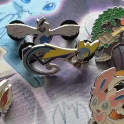 Lot Of 5 Authentic Pokemon Collector Trading Pins Lugia, Sylveon & S&S Starters - Image 4