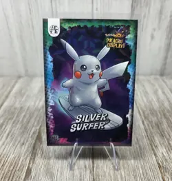 Silver Surfer (Pikachu) #183 - Galaxy Holo - Electric Pikachu Cosplay - Pokemon - Image 1
