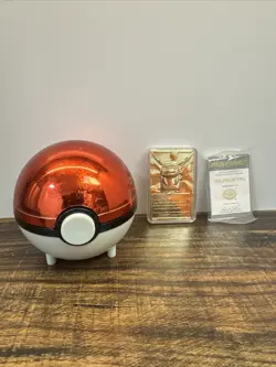 Pokemon Pikachu 24k Gold Bar with Certificate of Authenticity And Pokeball - Image 1