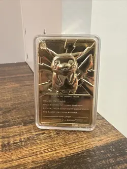 Pokemon Pikachu 24k Gold Bar with Certificate of Authenticity And Pokeball - Image 3