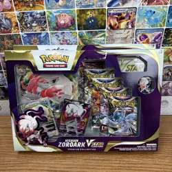 LOT OF 2 - Pokemon TCG Hisuian Zoroark VSTAR Premium Collection Box Sealed - Image 1