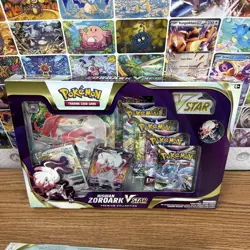 LOT OF 2 - Pokemon TCG Hisuian Zoroark VSTAR Premium Collection Box Sealed - Image 4