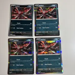 4x Yveltal Holo Rare Playset 088/132 Pokemon Mega Evolution English - Image 1