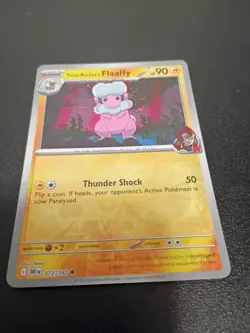 Pokemon TCG Reverse Holo Team Rocket's Flaffy 073/182 NM Destined Rivals - Image 1
