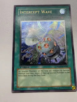 Yugioh Intercept Wave TSHD-EN050 Ultimate Rare 1st Edition MP - Image 1