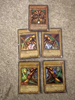 Yu-Gi-Oh! Exodia the Forbidden One Set LOB Set Ultra Rare Original Vintage HP - Image 1