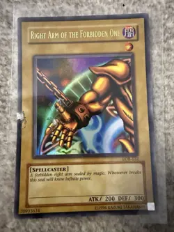 Yu-Gi-Oh! Exodia the Forbidden One Set LOB Set Ultra Rare Original Vintage HP - Image 4