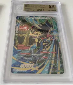 SS4 Vegeta Peak of Primitive Power Card BT8-136 SCR Bgs 9.5 Dragon Ball Super - Image 1