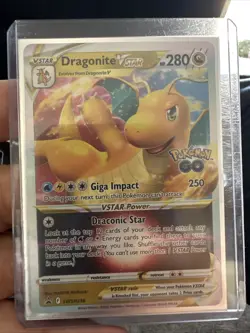 HOLO Dragonite VSTAR SWSH236 - 2022 Pokemon Go Promo Rare Card - CLEAN NM - Image 1