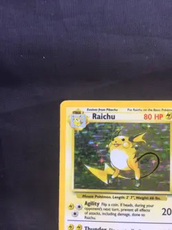 Pokemon Cards: Base Set Rare Holo: Raichu 14/102 - Image 3