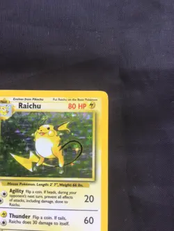 Pokemon Cards: Base Set Rare Holo: Raichu 14/102 - Image 4