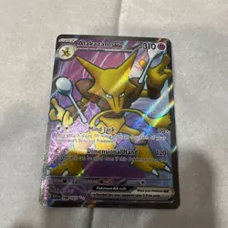 Pokemon Alakazam EX TCG Scarlet Violet-151 Holo Ultra Rare Card 188/165 - Image 1