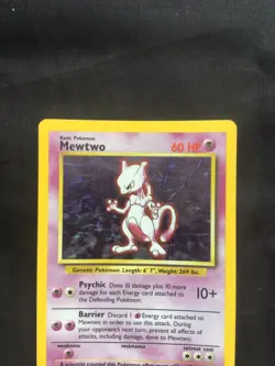 Pokemon Cards: Base Set Rare Holo: Mewtwo 10/102 - Image 2