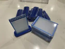 Pokemon TCG - Ultra Pro Magnetic Card Protector Case Blue Display Base Stand X10 - Image 2