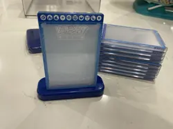 Pokemon TCG - Ultra Pro Magnetic Card Protector Case Blue Display Base Stand X10 - Image 3