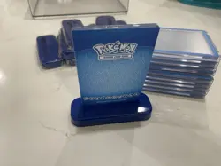 Pokemon TCG - Ultra Pro Magnetic Card Protector Case Blue Display Base Stand X10 - Image 4
