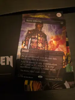 Iron MAIDEN Magic Burnt Offering Foil Secret Lair R 7047 Sld En Mtg Tcg Card - Image 3