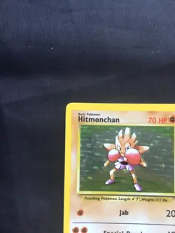 Pokemon Cards: Base Set Rare Holo: Hitmonchan 7/102 - Image 3
