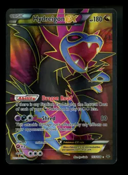 #3 Hydreigon EX 103/108 XY Roaring Skies 2015 Full Art Holo Pokemon Card TCG - Image 1
