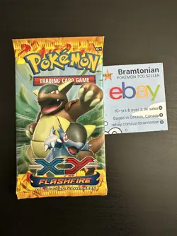 XY: Flashfire - Pokemon TCG 10 Card Booster Pack - SEALED - Mega Kangaskhan Art - Image 1