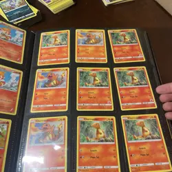 Pokemon TCG Card Collection Assorted Cards 2 Binders And 5 Stacks - Image 3