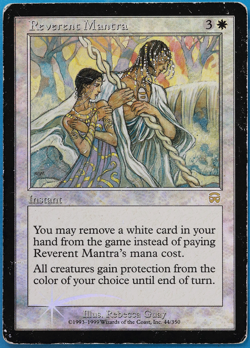 Reverent Mantra FOIL Mercadian Masques HP/DAMAGED CARD (506276) ABUGames - Image 1