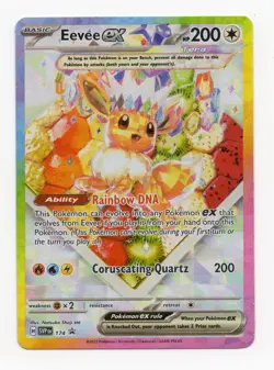 Pokemon TCG Eevee EX 174 Prismatic Evolutions UPC Promo Card - Image 1