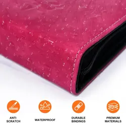 Pink Card Binder for Girls, 400 Pockets Double-Sided Trading Card Storage Bag... - Image 2