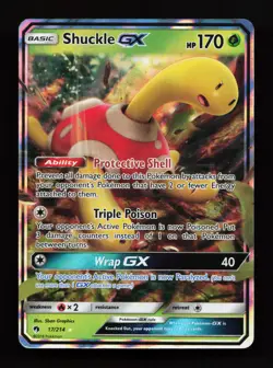 Shuckle GX 17/214 Ultra Rare SM - Lost Thunder Pokemon Card - Image 1