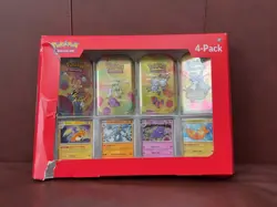 Pokemon Scarlet & Violet 151 (4 Mini Tins + 4 Promo Cards) SAMS CLUB - DAMAGED - Image 1