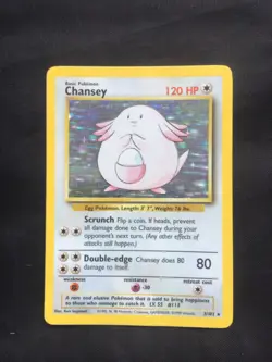 Pokemon Cards: Base Set Rare Holo: Chansey 3/102 - Image 1
