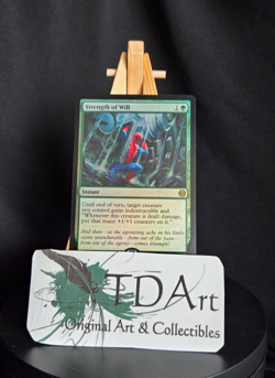 STRENGTH OF WILL ~ NM ~ MTG Magic- 0118 SPM Marvel Spider-Man FOIL - Image 1