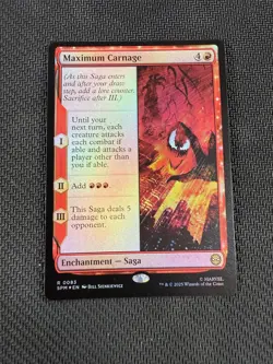 FOIL Maximum Carnage SPM 0083 Rare Magic the Gathering Marvel's Spider-Man - Image 1
