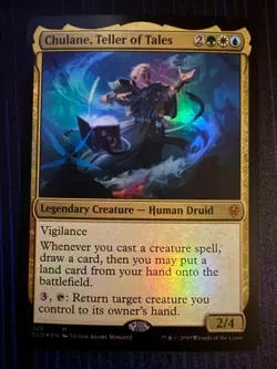 MTG Magic Chulane, Teller of Tales Throne of Eldraine Foil Mythic Rare NM - Image 1