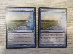 2x Declaration of Naught - Morningtide - NM - 1x English 1x German - MTG Counter - Image 1