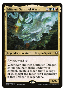 MTG - Miirym, Sentinel Wyrm & Copy Token - Rare - Baldur's Gate - (CLB) - M/NM - Image 1
