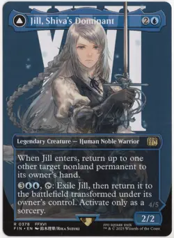 FF107 Magic The Gathering Jill, Shiva's Dominant Borderless 0378 FIN Non-Foil - Image 1
