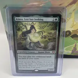 Azusa, Lost but Seeking NM Regular MTG Commander Masters Unplayed Magic - Image 1