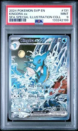 2024 POKEMON SHROUDED FABLE SPECIAL ILLUSTRATION COLLECTION KINGDRA EX PSA 9 - Image 1