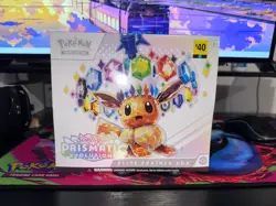 Pokemon Prismatic Evolutions ETB Elite Trainer Box Sealed DG $40 W/ Small Tear - Image 1