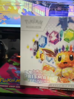 Pokemon Prismatic Evolutions ETB Elite Trainer Box Sealed DG $40 W/ Small Tear - Image 2