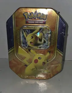 Pokemon PIKACHU EX 2016 Battle Heart Collector Tin Factory Sealed - Image 2