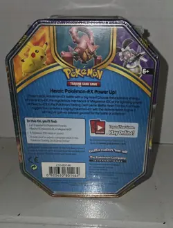Pokemon PIKACHU EX 2016 Battle Heart Collector Tin Factory Sealed - Image 3